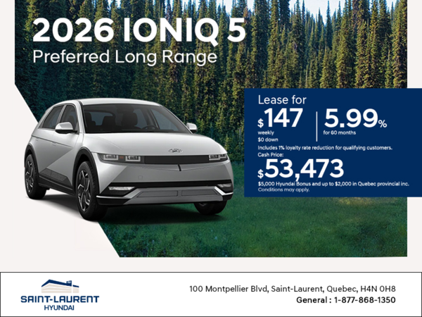 Get the 2026 Hyundai IONIQ 5