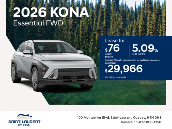 Get the 2026 Hyundai Kona