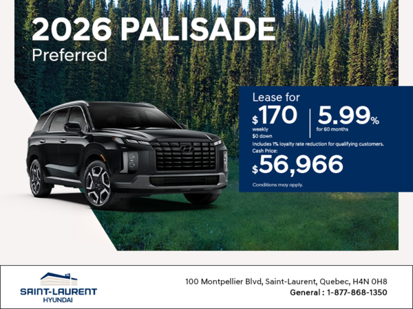 Get the 2026 Hyundai Palisade