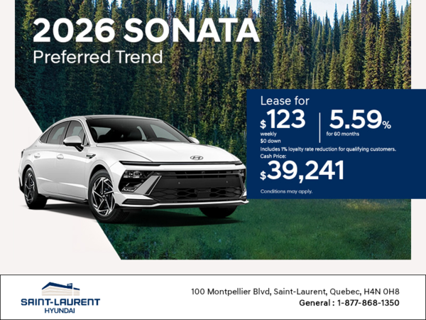 Get the 2026 Hyundai Sonata