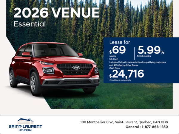 Get the 2026 Hyundai Venue