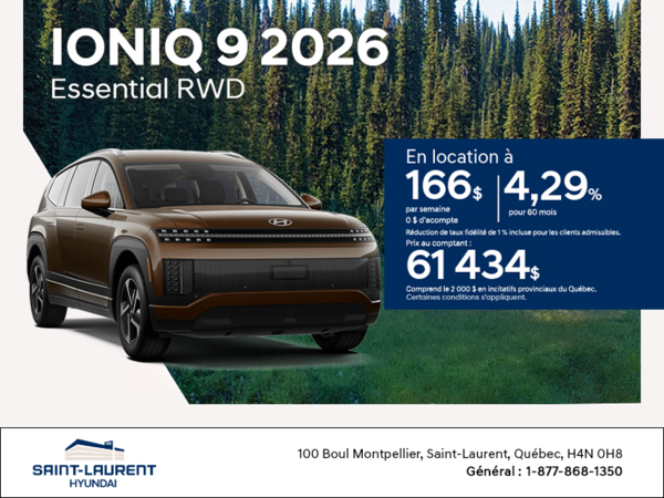Procurez-vous le Hyundai Ioniq 9 2026