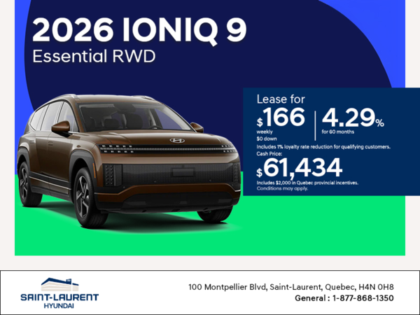Get the 2026 Hyundai IONIQ 9