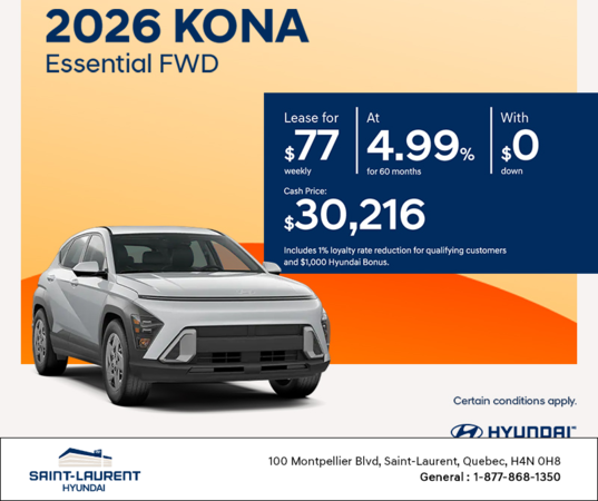 2026 Hyundai Kona