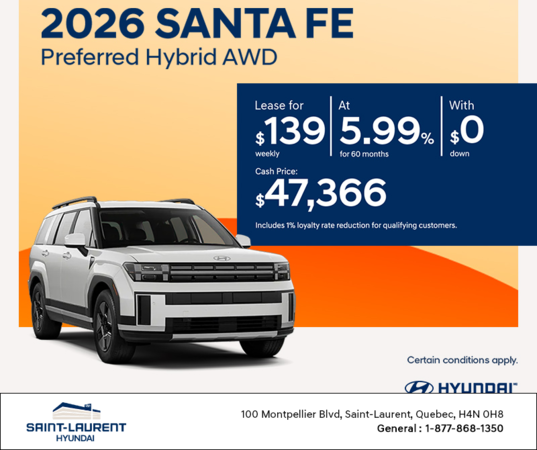 2026 Hyundai Santa Fe Hybrid