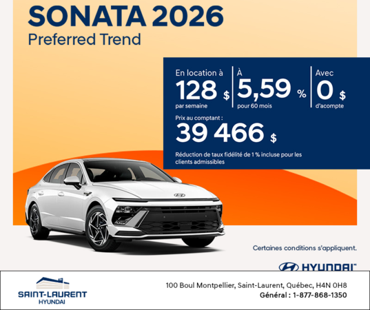 Hyundai Sonata 2026