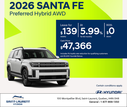 2026 Hyundai Santa Fe Hybrid