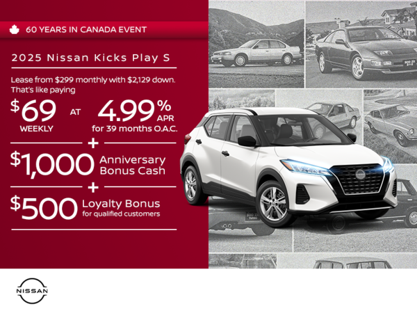 Get the 2025 Nissan Kicks Play Today!