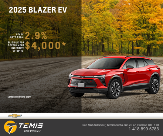 Get the 2025 Chevrolet Blazer EV