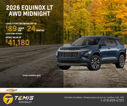 Get the 2026 Chevrolet Equinox LT AWD