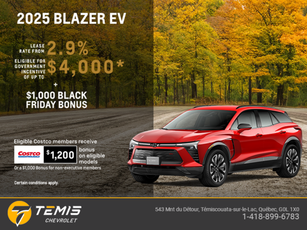 Get the 2025 Chevrolet Blazer EV