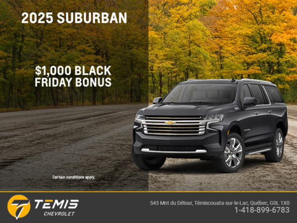 Get the 2025 Chevrolet Suburban