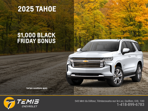 Get the 2025 Chevrolet Tahoe