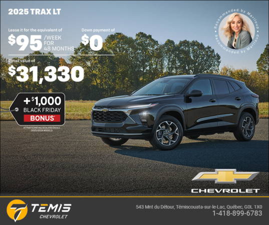 Get the 2025 Chevrolet Trax LT