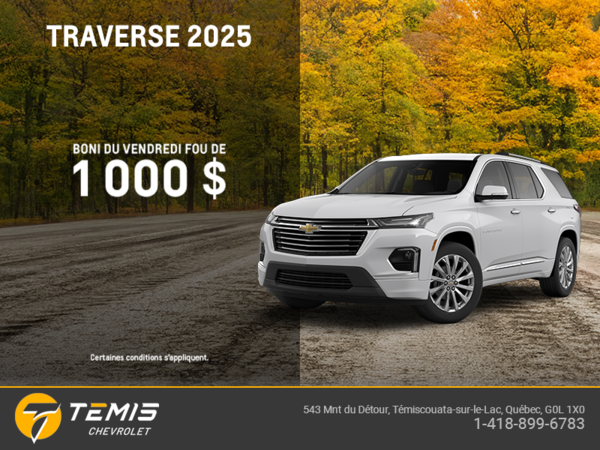 Le Chevrolet Traverse 2025