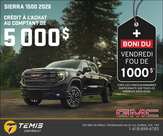 Le GMC Sierra 1500 2026