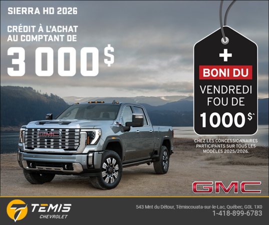 Le GMC Sierra HD 2026