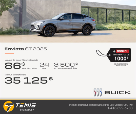 Procurez-vous la Buick Envista 2025