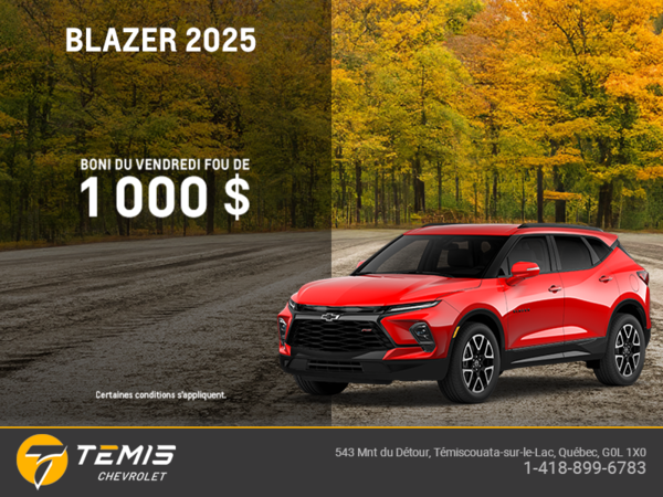 Procurez-vous le Chevrolet Blazer 2025