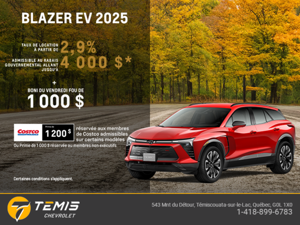 Procurez-vous le Chevrolet Blazer EV 2025