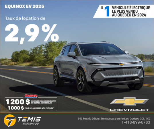 Procurez-vous le Chevrolet Equinox EV 2025