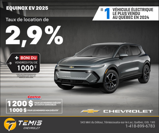 Procurez-vous le Chevrolet Equinox EV 2025