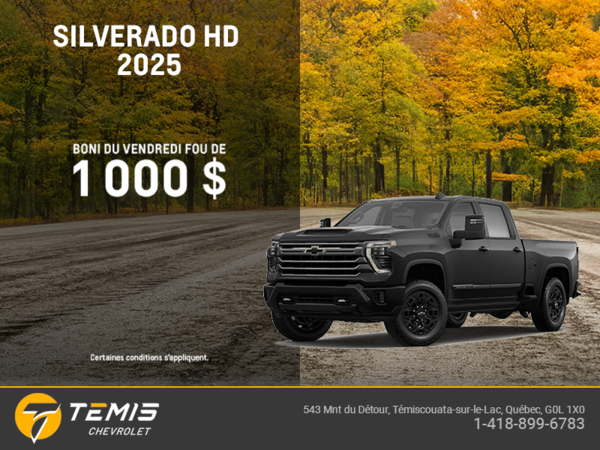Procurez-vous le Chevrolet Silverado HD 2025