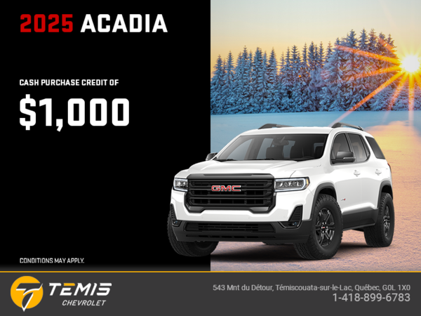 The 2025 GMC Acadia