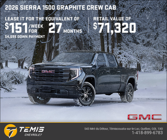 The 2026 GMC Sierra 1500 Graphite
