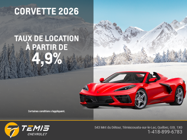 Procurez-vous le Chevrolet Corvette 2026