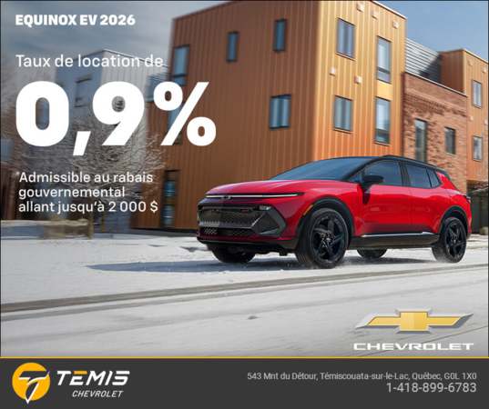 Procurez-vous le Chevrolet Equinox EV 2026