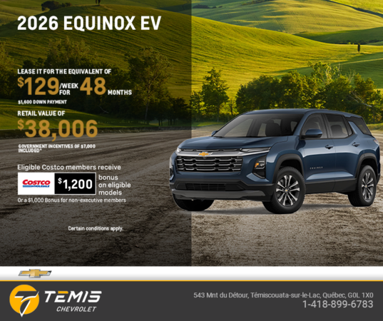 Get the 2026 Chevrolet Equinox EV