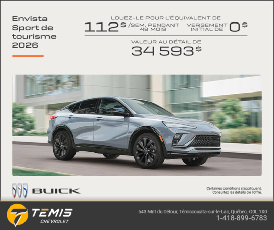 Procurez-vous la Buick Envista 2026
