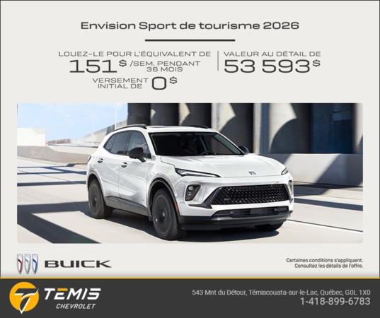 Procurez-vous la Buick Envision 2026