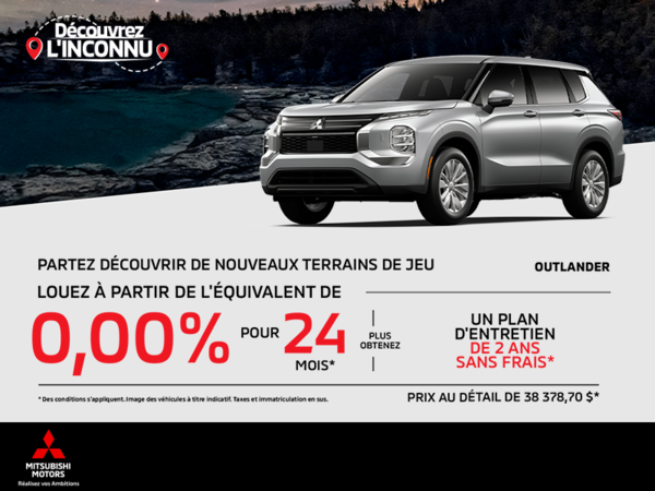 Procurez-vous le Mitsubishi Outlander 2025