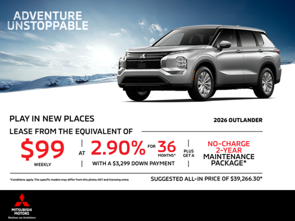 Get the 2026 Mitsubishi Outlander