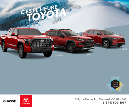 C'est l'heure Toyota!