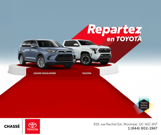 Repartez en Toyota!