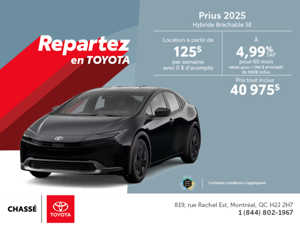 Toyota Prius Plug-In Hybrid 2025