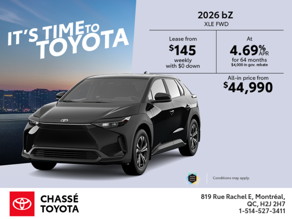 2026 Toyota bZ