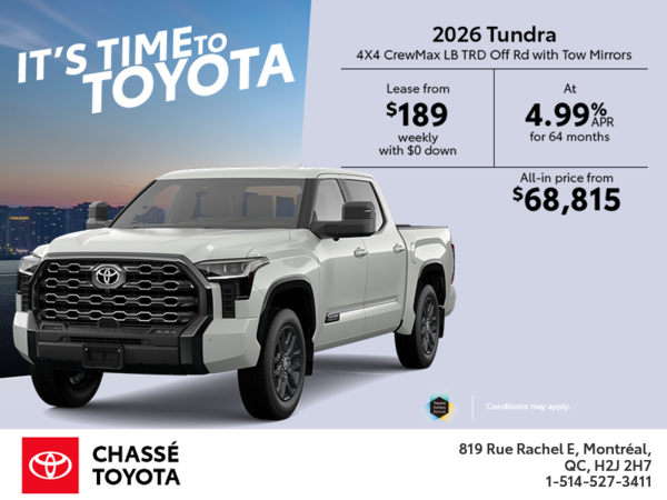 2026 Toyota Tundra