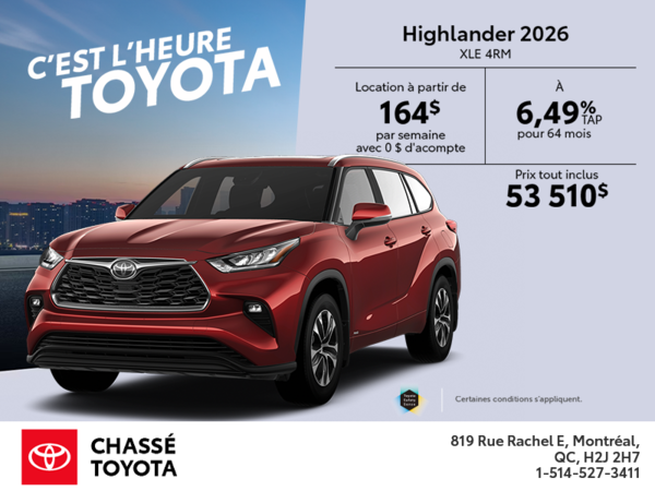 Toyota Highlander 2026