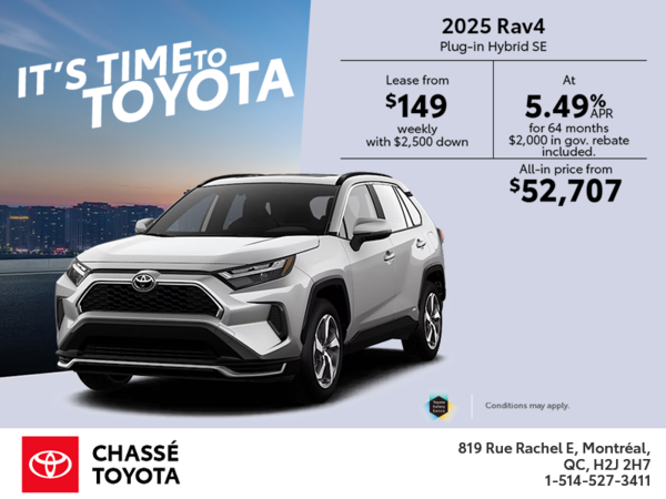 2025 Toyota RAV4 Plug-In Hybrid