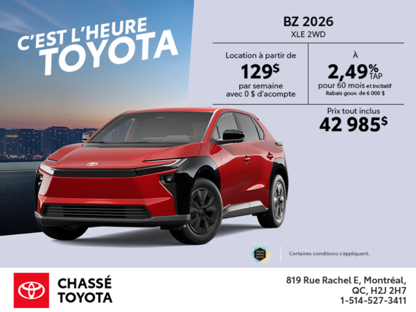 Toyota bZ 2026