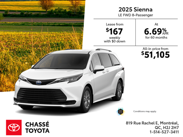 2025 Toyota Sienna Hybrid