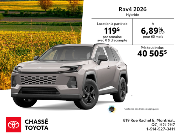 Toyota RAV4 Hybride 2026