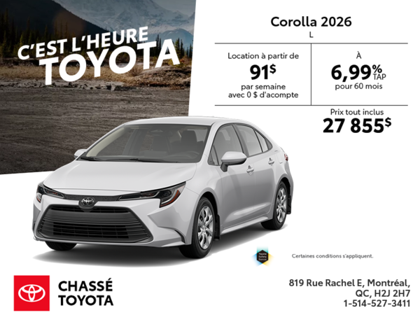 Toyota Corolla 2026