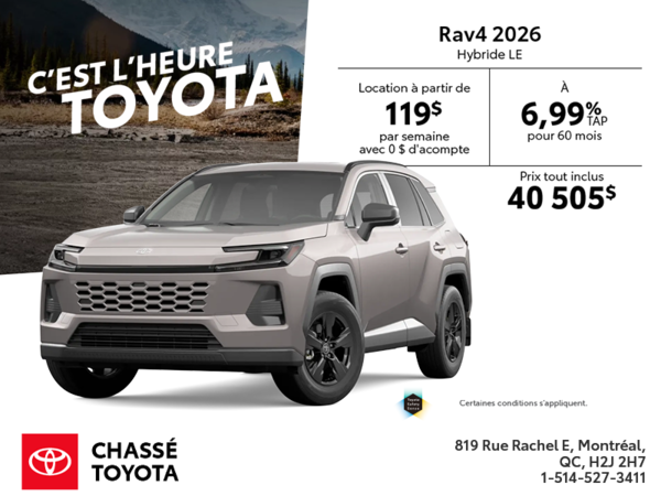 Toyota RAV4 Hybride 2026