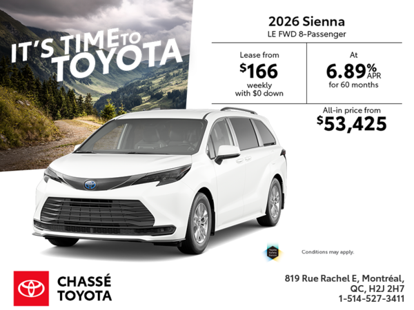 2026 Toyota Sienna Hybrid