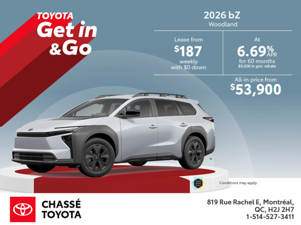 2026 Toyota bZ Woodland